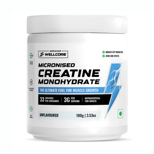 WELLCORE PURE MICRONISED CREATINE MONOHYDRATE POWDER