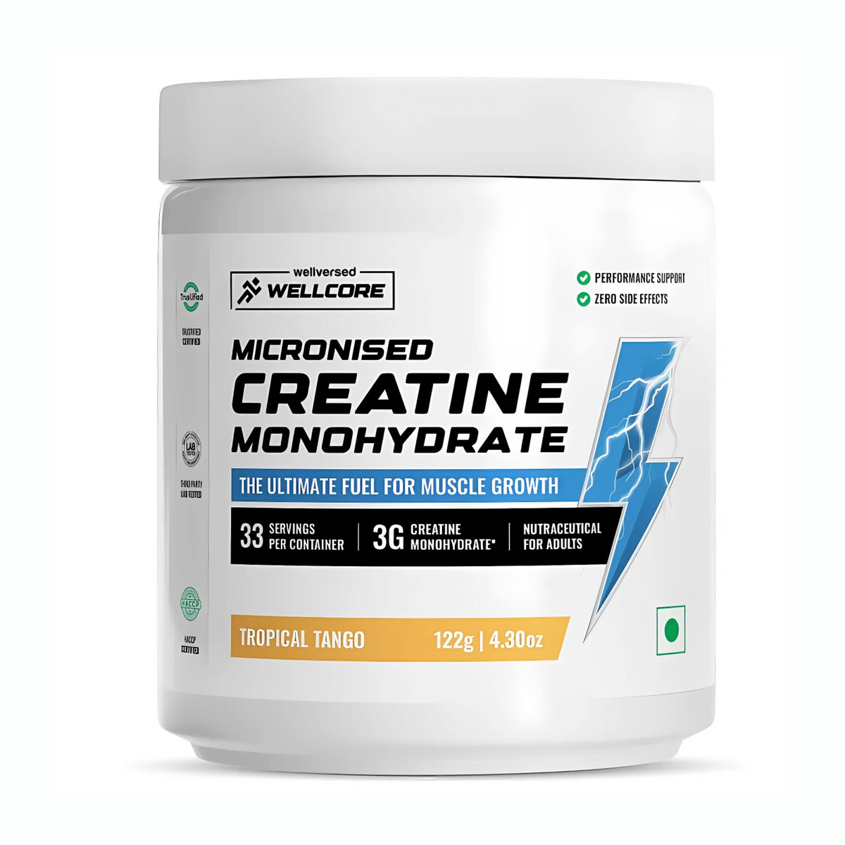WELLCORE PURE MICRONISED CREATINE MONOHYDRATE POWDER