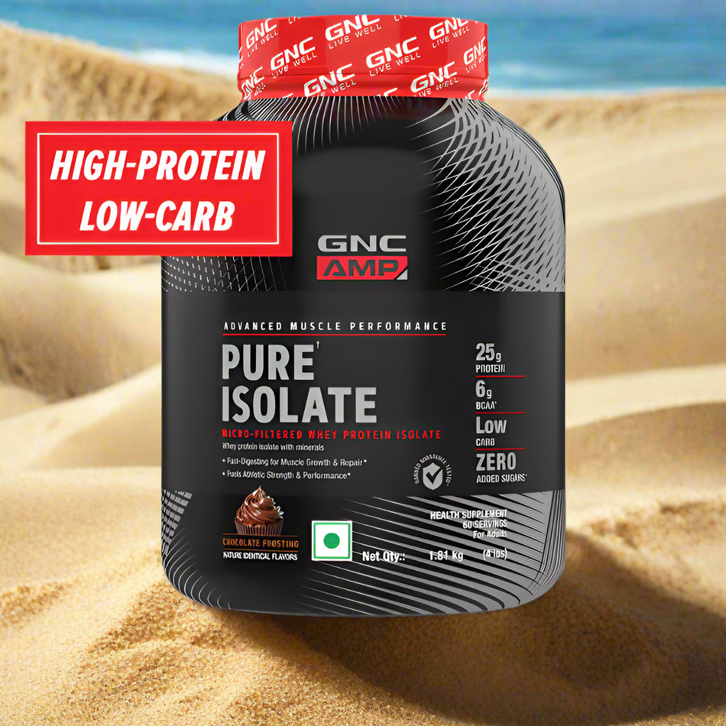 GNC AMP Pure Isolate Whey Protein | 60 ser | 1.81 kg| 25g Protein
