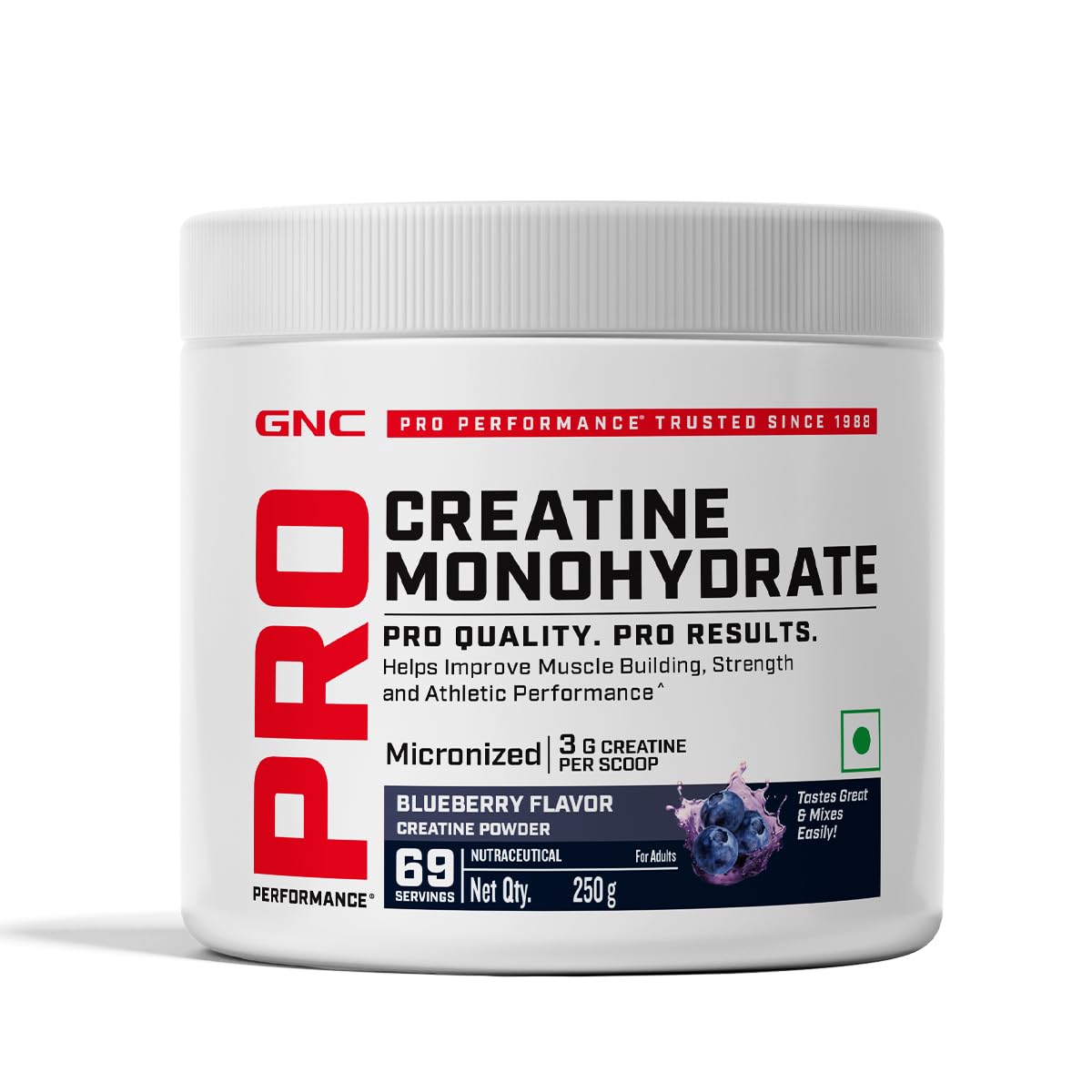GNC Pro Performance Pure Micronized Creatine Monohydrate |250 gm|69 Serving