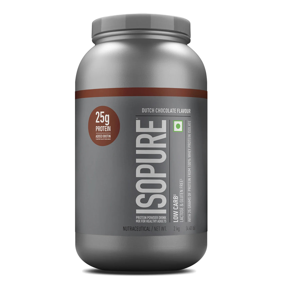 Isopure Whey Protein Isolate Powder with Vitamins for Immune Support - 2 kg