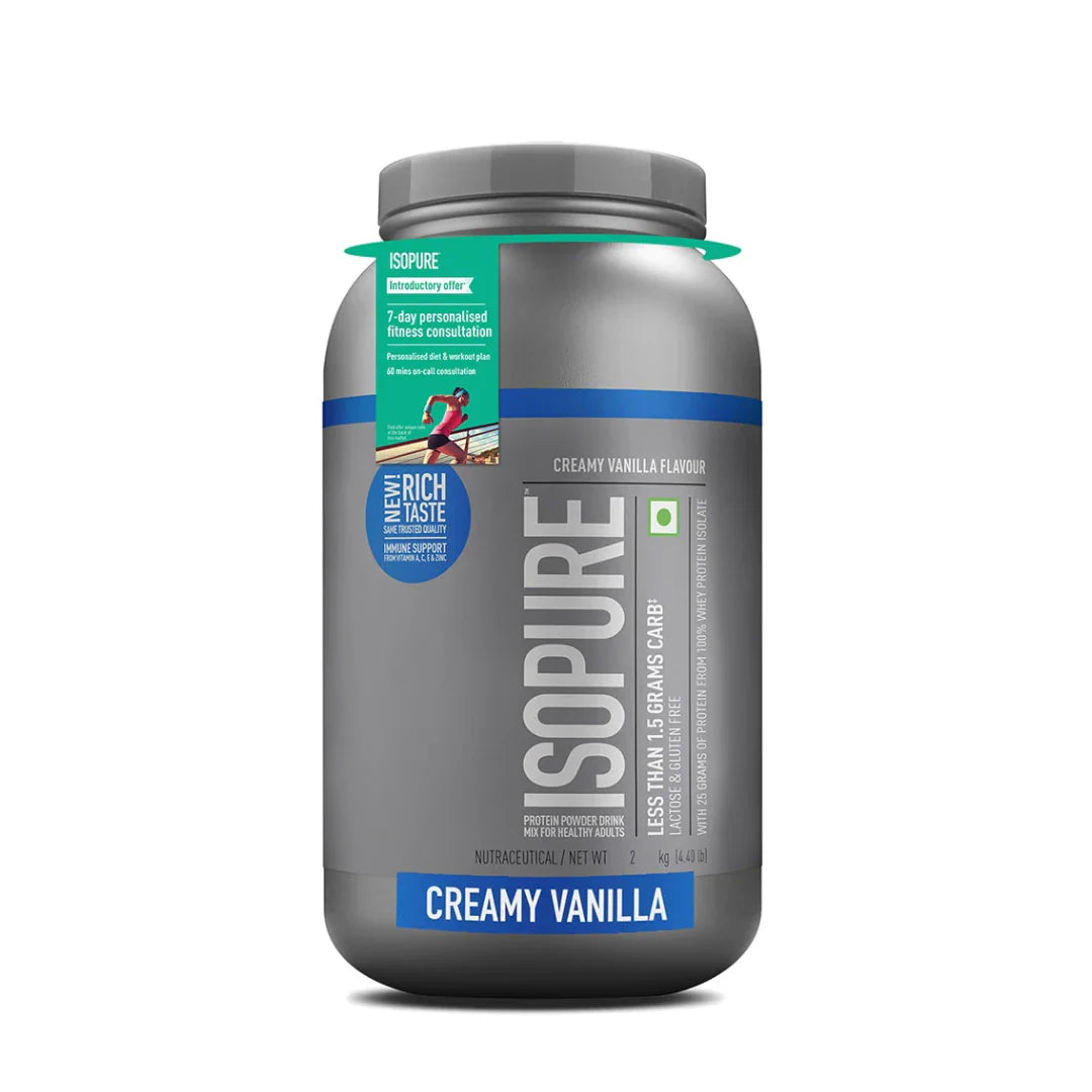 Isopure Whey Protein Isolate Powder with Vitamins for Immune Support - 2 kg