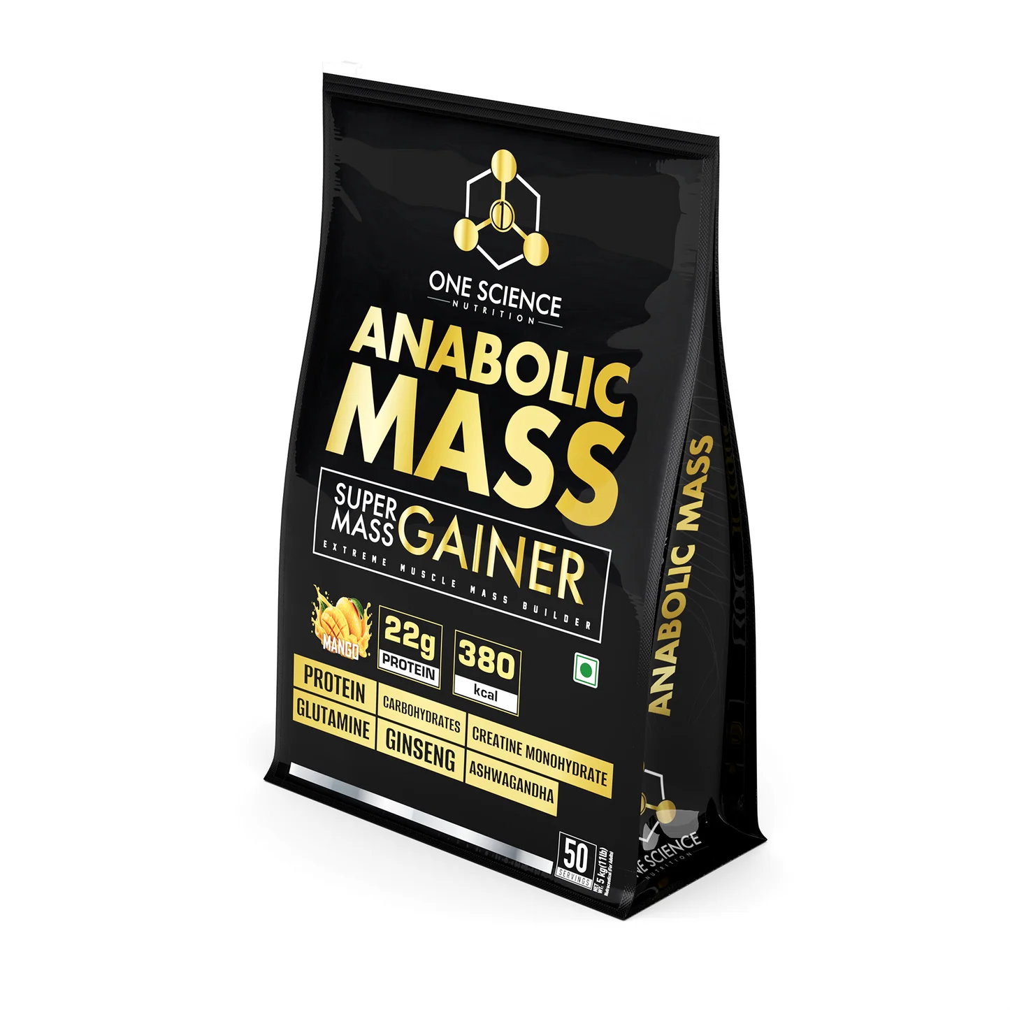 One Science Anabolic Mass – Super Mass Gainer 2.5kg (25 Servings)