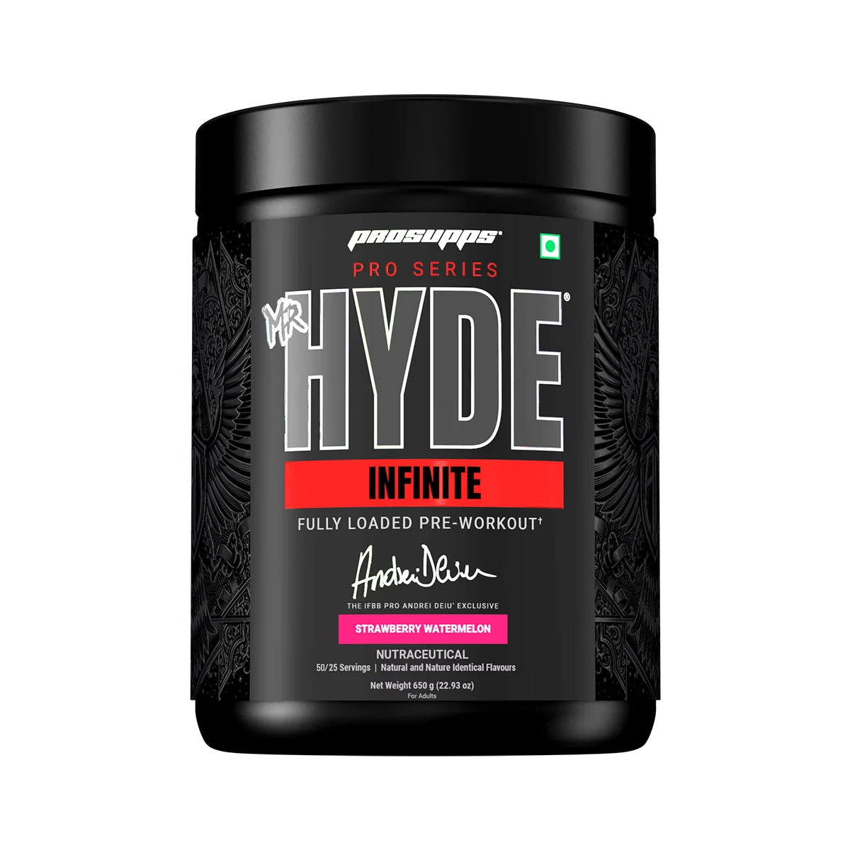 ProSupps Mr Hyde Infinite Pre Workout, 25 Servings | 26 g Fully Loaded Scoop, 6 g Citrulline, 5 g Beta-Alanine, 3 g Creatine, 3 g Betaine, 200 mg Caffeine