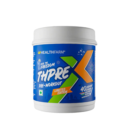 Healthfarm ThPreX Pre-Workout Supplement |40 serving | 500g | Taste the Beach Pre